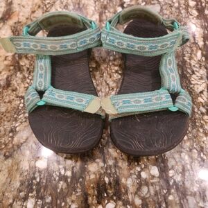 Teva Kids Sandals - Green and Black
